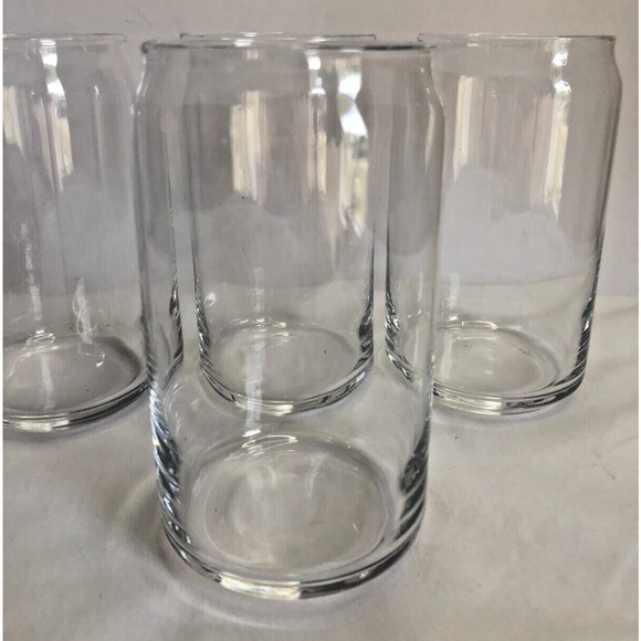 Libbey Classic 5.3" Can Tumbler Glasses 16 Oz Set of 4 New in Box Clear NIB - Picture 2 of 3